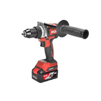   DCK Masina de gaurit cu percutie pe baterie 160 Nm fără perii de carbon 20 V (2 x 5,0 Ah baterie + încărcător)