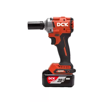   DCK Șurubelniță cu impact 1/2" fără perii 358 Nm 20 V (1 x acumulator 5,0 Ah + încărcător)