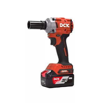   DCK Șurubelniță cu percuție pe baterie 1/2" 358 Nm fără perii de cărbune 20 V (2 x 5,0 Ah baterie + încărcător)