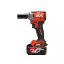 DCK Șurubelniță cu percuție pe baterie 1/2" 358 Nm fără perii de cărbune 20 V (2 x 5,0 Ah baterie + încărcător)