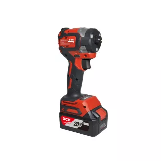   DCK Șurubelniță cu impact fără perii 1/4" 208 Nm 20 V (1 x acumulator 4,0 Ah + încărcător)