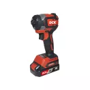 DCK Șurubelniță de impact cu baterie 1/4" 208 Nm fără perii de carbon 20 V (2 x 4,0 Ah baterie + încărcător)