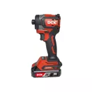 DCK Șurubelniță de impact cu baterie 1/4" 208 Nm fără perii de carbon 20 V (2 x 4,0 Ah baterie + încărcător)