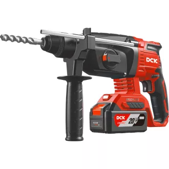   DCK Ciocan combinat cu acumulator 2,8 J SDS-Plus fără perii 20 V (2 x acumulator 5,0 Ah + încărcător)
