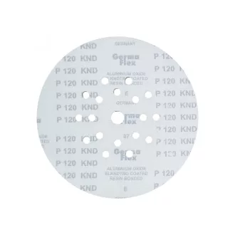   GERMAFLEX Disc abraziv cu prindere velcro 225 mm / P120 cu 18+1 găuri (5 buc)