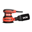 DCK Șlefuitor excentric 125 mm 380 W cu reglaj de turație