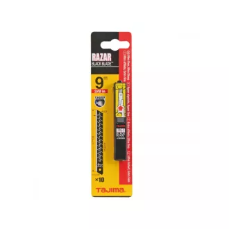   Lama TAJIMA Razar Black, 9 mm, neagră, se poate rupe (10 buc)