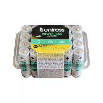 Baterie alcalină durabilă UNIROSS AA/creion 1,5 V (24 buc)