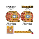 INGCO Set discuri de tăiere și curățare pentru metal 76 mm (5 buc)