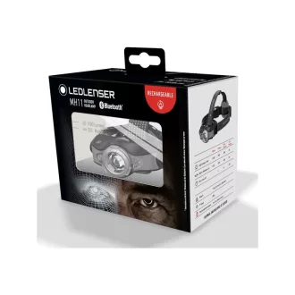   LEDLENSER Lampă frontală pe baterie MH11 Bluetooth 1000 lm 18650, gri