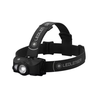   LEDLENSER Lanternă frontală cu LED, reîncărcabilă, MH8 outdoor 600 lm / 200 m, RGB, 1xLi-ion, negru