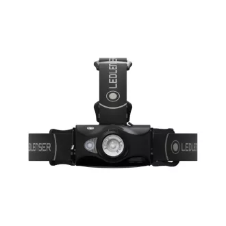   LEDLENSER Lanternă frontală cu LED, reîncărcabilă, MH8 outdoor 600 lm / 200 m, RGB, 1xLi-ion, negru