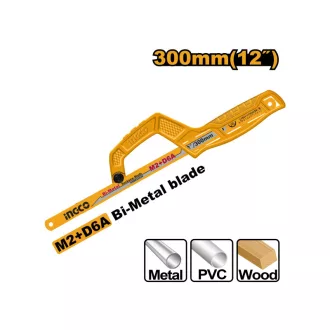  INGCO Fierăstrău manual pentru metal 300 mm cu lamă bimetalică