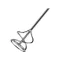 BLUE DOLPHIN Mixer pentru mortar de 120 mm M14