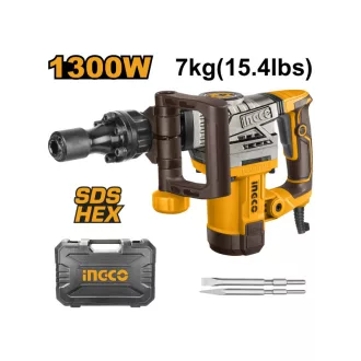 INGCO Ciocan demolator 20 J 1300 W SDS-Hex 17 mm
