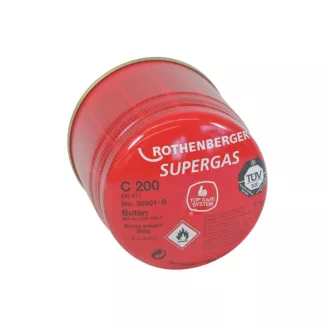   ROTHENBERGER Cartuș de gaz C200 cu sistem de siguranță, versiune cu limbă B
