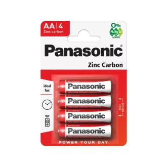   Baterie durabilă PANASONIC AA/creion zinc-mangan 1,5 V (4 buc)