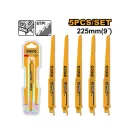 INGCO Pânză de fierăstrău sabie 225 mm 6 TPI pentru lemn noduros BIM (5 buc)