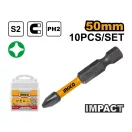 INGCO Piesă de impact PH2 x 50 mm (10 buc)