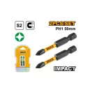 INGCO Vârf de impact PH1 x 50 mm (2 buc)
