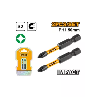 INGCO Vârf de impact PH1 x 50 mm (2 buc)