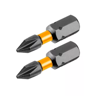   Vârf pentru șurubelniță de impact INGCO PH2 x 25 mm (2 buc)