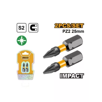 INGCO Punte de impact PZ2 x 25 mm (2 buc)