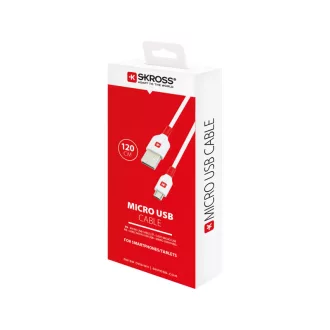 Încărcător USB SKROSS și cablu de date 1,2 m (microUSB)