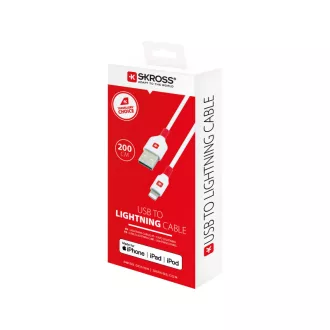 Încărcător USB SKROSS și cablu de date 2 m (fulger)