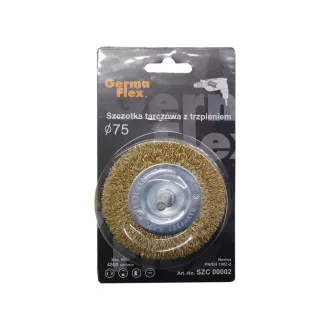 GERMAFLEX Perie circulară cu tijă 75 mm oțel