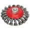 Perie circulară torsionată GERMAFLEX înclinată 125 x M14 din oțel
