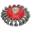 Perie circulară torsionată GERMAFLEX înclinată 125 x M14 din oțel