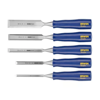   Set dălți pentru lemn IRWIN Marples cu mâner din plastic din 5 piese (6-10-13-19-25 mm)