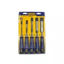 Set dălți pentru lemn IRWIN Marples cu mâner din plastic din 5 piese (6-10-13-19-25 mm)