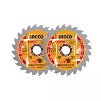   INGCO Disc de tăiere pentru lemn 140 x 20 x 1,0 mm / 24 dinți (2 buc)