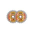 INGCO Disc de tăiere pentru lemn 140 x 20 x 1,0 mm / 24 dinți (2 buc)