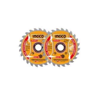  INGCO Disc de ferăstrău pentru lemn 165 x 20 x 1,0 mm / 24 dinți (2 bucăți)