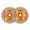 INGCO Disc de tăiere pentru lemn 185 x 20 x 1,0 mm / 24T (2 bucăți)
