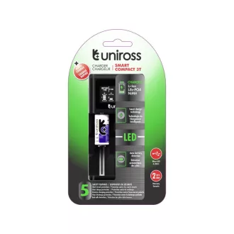   Ecran LCD compact cu încărcare rapidă UNIROSS Li-ion/Ni-MH/LiFePo4