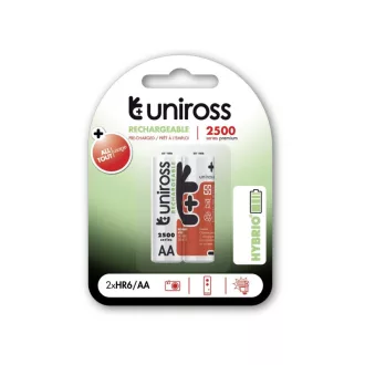 Baterie UNIROSS AA/creion 1,2 V 2500 mAh (2 buc)