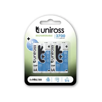 Baterie UNIROSS AA/creion 1,2 V 2700 mAh (4 buc)