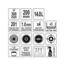 YATO GASTRO Oala cu capac 14 litri 300 x 200 mm inox