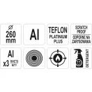 YATO GASTRO Tigaie pentru clătite cu strat de teflon 260 mm aluminiu