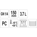 YATO GASTRO Inserție din plastic 150 mm GN 1/4