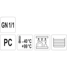 YATO GASTRO Capac insert din plastic GN 1/1