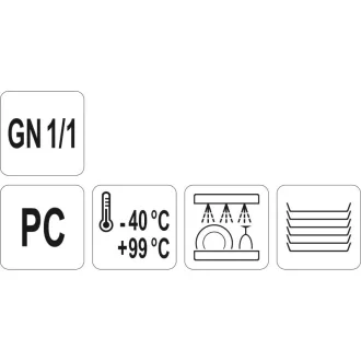 YATO GASTRO Capac insert din plastic GN 1/1
