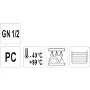 YATO GASTRO Capac insert din plastic GN 1/2