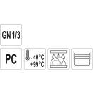 YATO GASTRO Insert cutie plastic GN 1/3