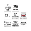 Găleată inox YATO GASTRO 12 litri