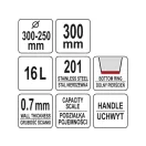 Găleată inox YATO GASTRO 16 litri